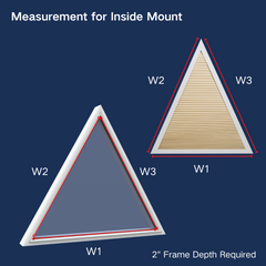 Fixed Cellular Shades for Triangular Windows & Skylights Custom Size Blackout Light Filtering Cellular