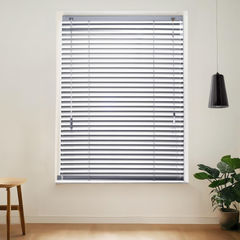 1/2 Inch Mini Blinds Aluminium Slats Dual Corded Control