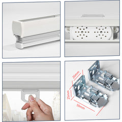 Cordless Mini Blinds 1 Inch Aluminium Slat