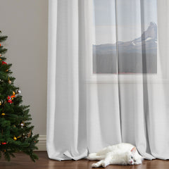 White Light Filtering Sheer Curtains