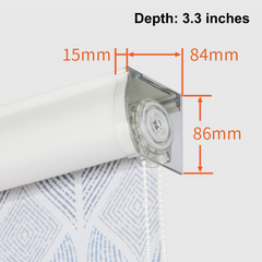 No Drill Corded Valance Roller Shades