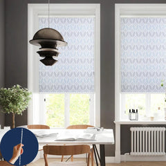 No Drill Corded Valance Roller Shades