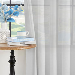 White Light Filtering Sheer Curtains