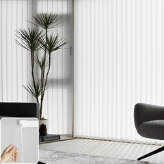 Vertical Blinds Vinyl/Aluminum Slats Corded