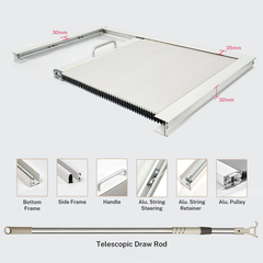 iHomeBlinds Skylight Classic Shades 100% Blackout & Light Filtering Skylight Cellular Blinds, Cordless Honeycomb Shades