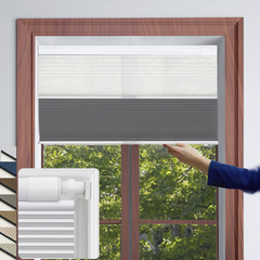 No Drill Cordless Day Night Premium Cellular Shades