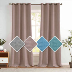 Custom Drapes Silk Texture 100% Blackout Drapes A