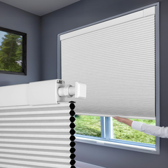 No Drill Cordless Cellular Shades No Tools Honeycomb Blinds for Home Office Windows Shades Easy to Install