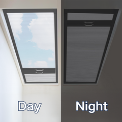 Day Night Skylight Shades Two Sides Cordless Cellular Skylight Honeycomb Blinds