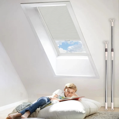 iHomeBlinds Skylight Classic Shades 100% Blackout & Light Filtering Skylight Cellular Blinds, Cordless Honeycomb Shades